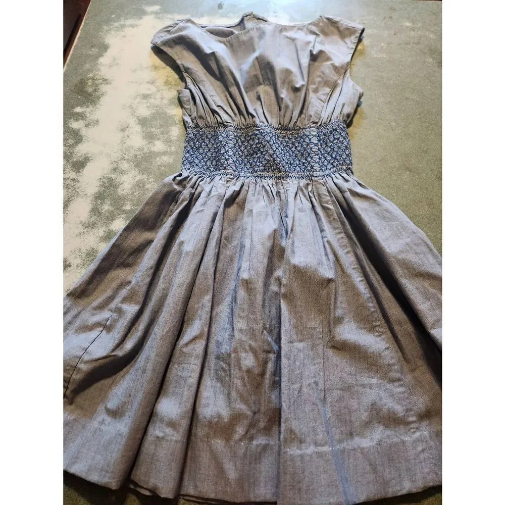 Kate Spade Chambray Blaire Dress Pockets sz 4
